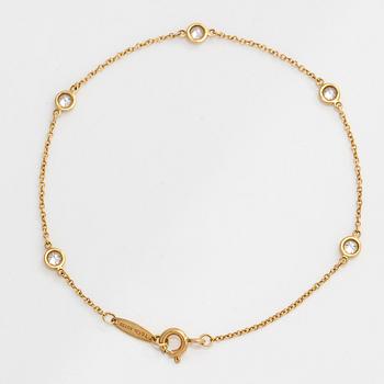 Tiffany & Co, Elsa Peretti, armband, "Diamonds by the Yard", 18K guld med diamanter.