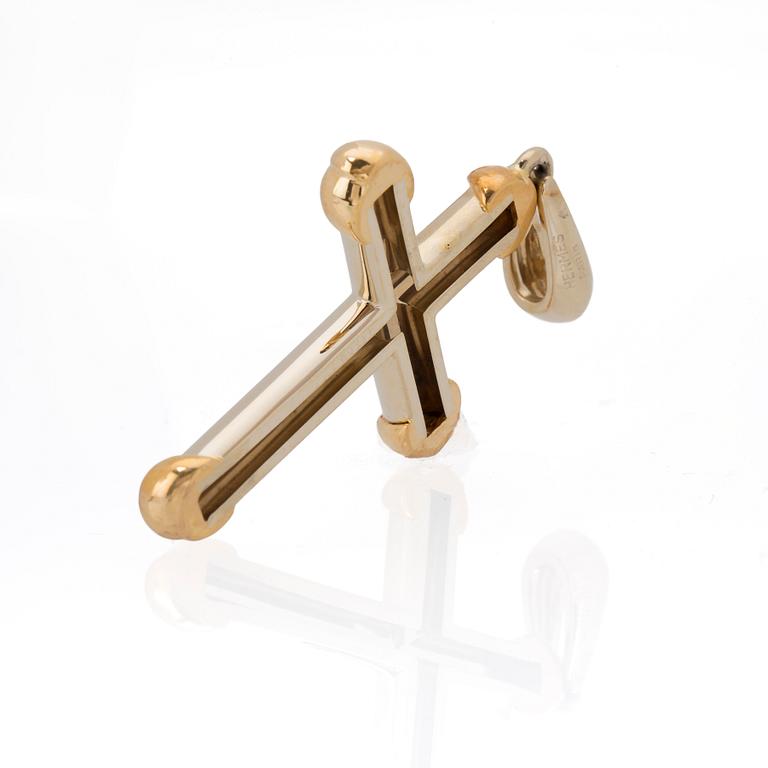 Hermès, 18K gold and white gold, pendant.