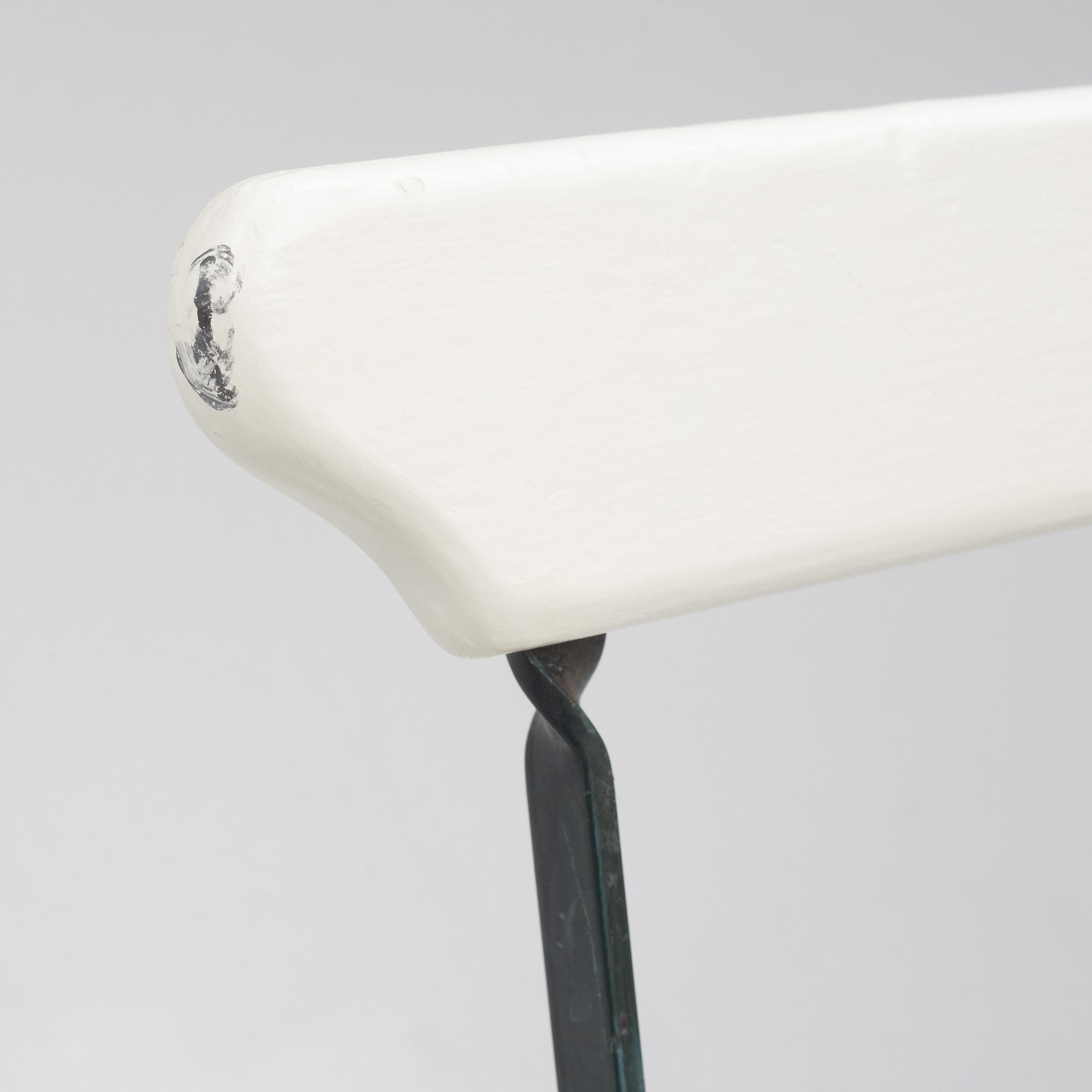 Four foldable garden chairs, 20th century.