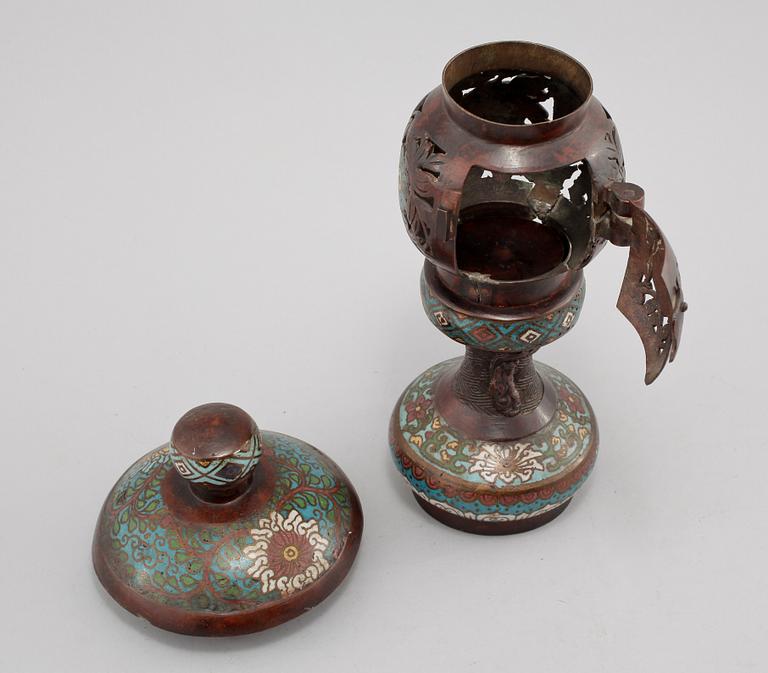 LYKTA, cloisonne, orientalisk, 1900-talets första del.
