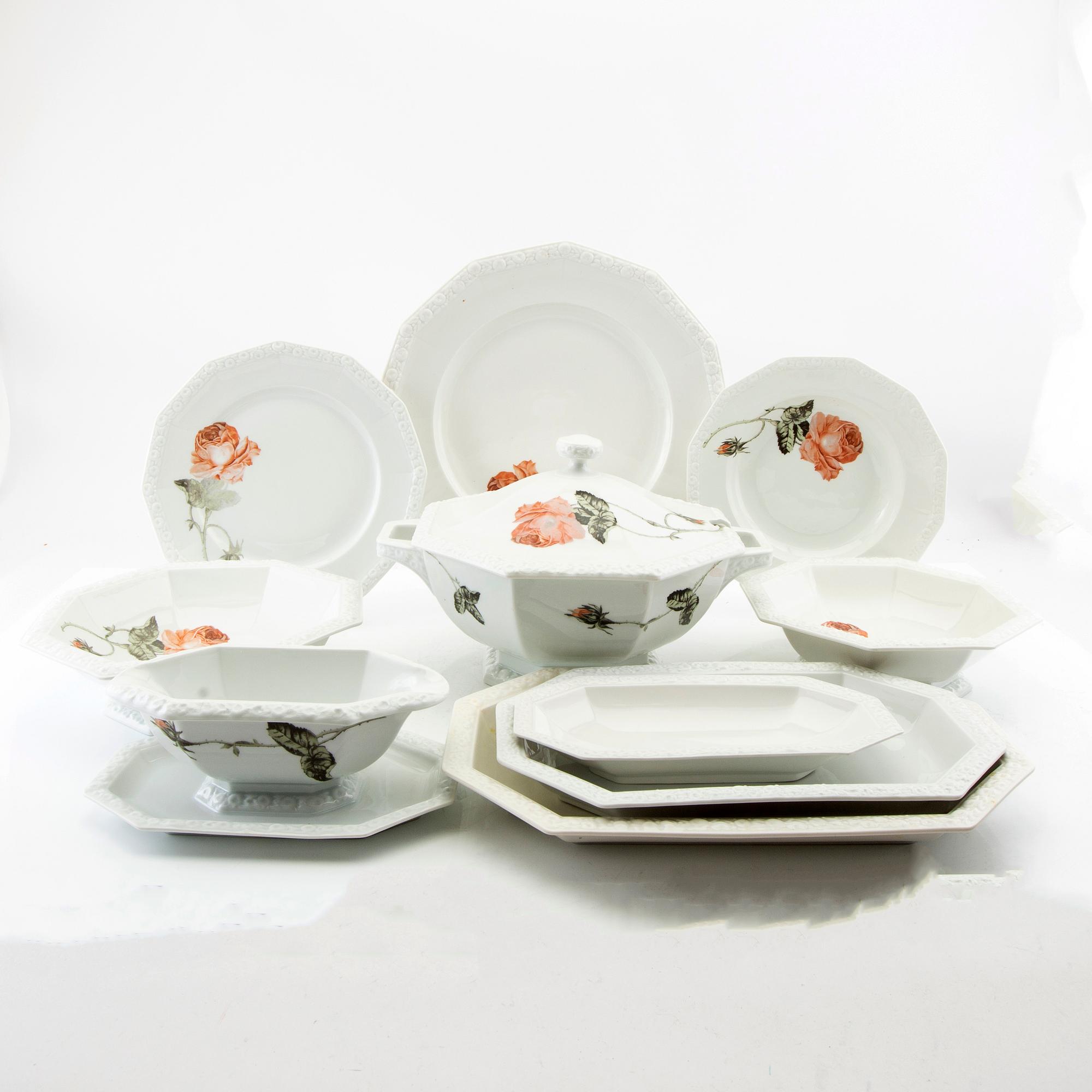 Servis 89 dlr,  "Maria" Rosenthal Tyskland 1900-talets andra hälft porslin.