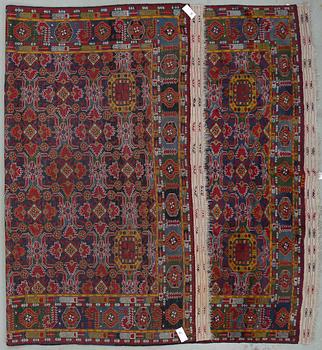 MATTA, semiantik, sannolikt Turkmen. Ca 220 x 250 cm.