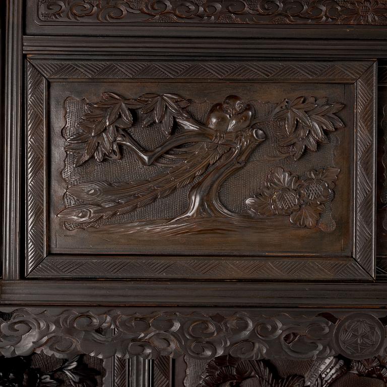 A Japanese wooden cabinet, first part of the 20th century.