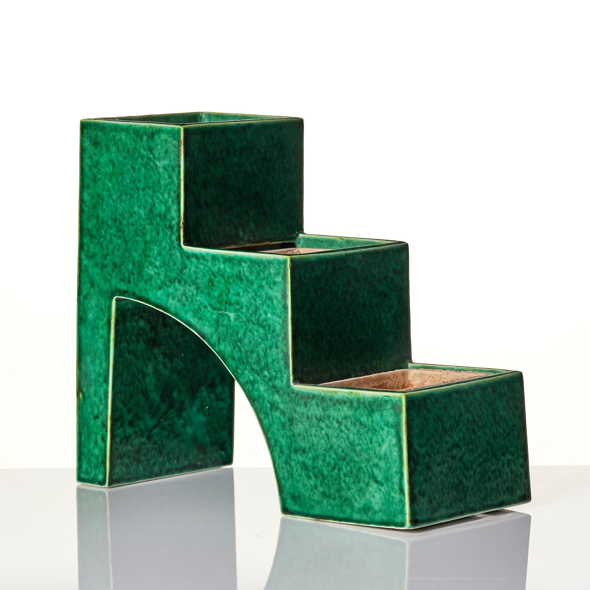 Wilhelm Kåge, a rare "Puzzle" cactus planter model 975/9, Gustavsberg, 1930s.