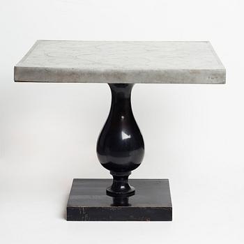 Tyra Lundgren, & Uno Åhrén, a pewter top sofa table for Svenskt Tenn, Stockholm 1928-29, model 743, provenance Estrid Ericson.