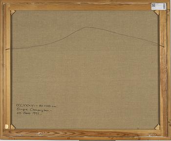 Enrique Campuzano, acrylic on canvas, signed and dated '92.