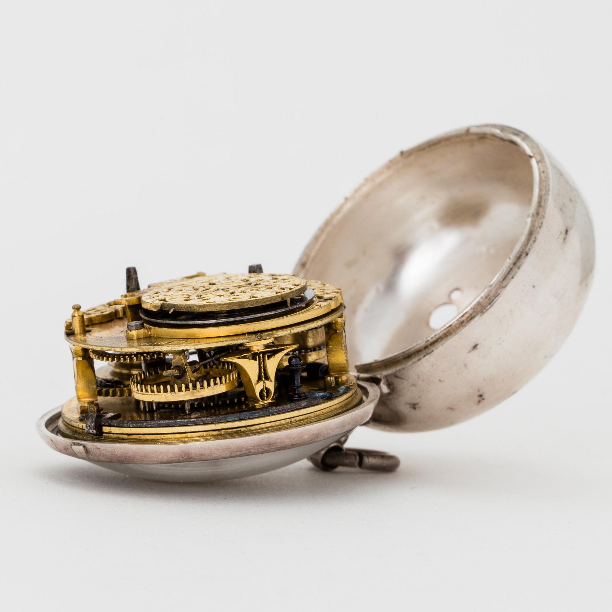 Johan Khornman (Kornman), fickur, silver, möjligen Österrike omkring 1700,