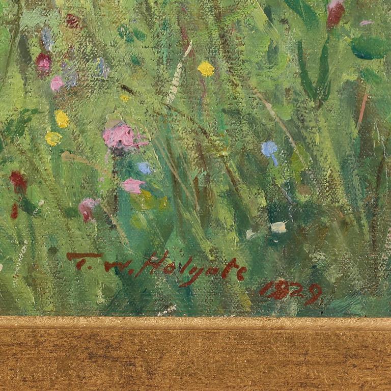THOMAS W. HOLEGATE, olja på duk, signerad och daterad 1929.
