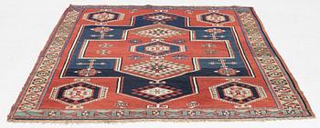 An antique Kazak rug, South Caucasus, c 212 x 147 cm.