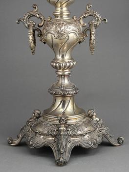 UPPSATSSKÅL, silver, Nyrenässans, B Erlandsson, Kristianstad, 1900.
