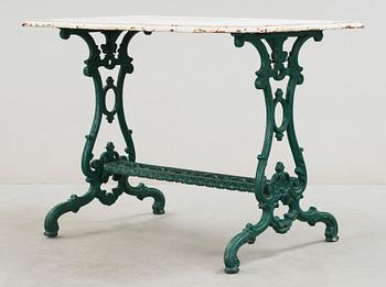 TRÄDGÅRDSBORD, gjutjärn, omkring år 1900.