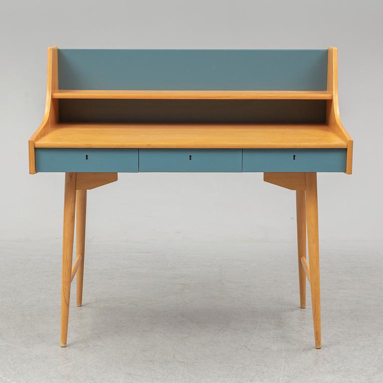A "Ola-pulten" writing desk, designed by John Texmon for Blindheim Møbelfabrikk, in production from approx 1957.