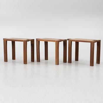 Thomas Sandell, three "Bröllopspallen" stools, Asplund, 21st century.