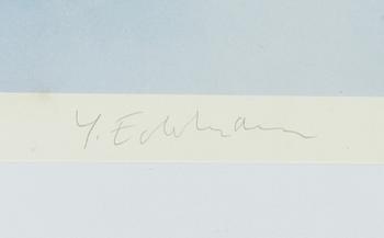 Yrjö Edelmann, färglitografi, 2001 signerad 255/275.
