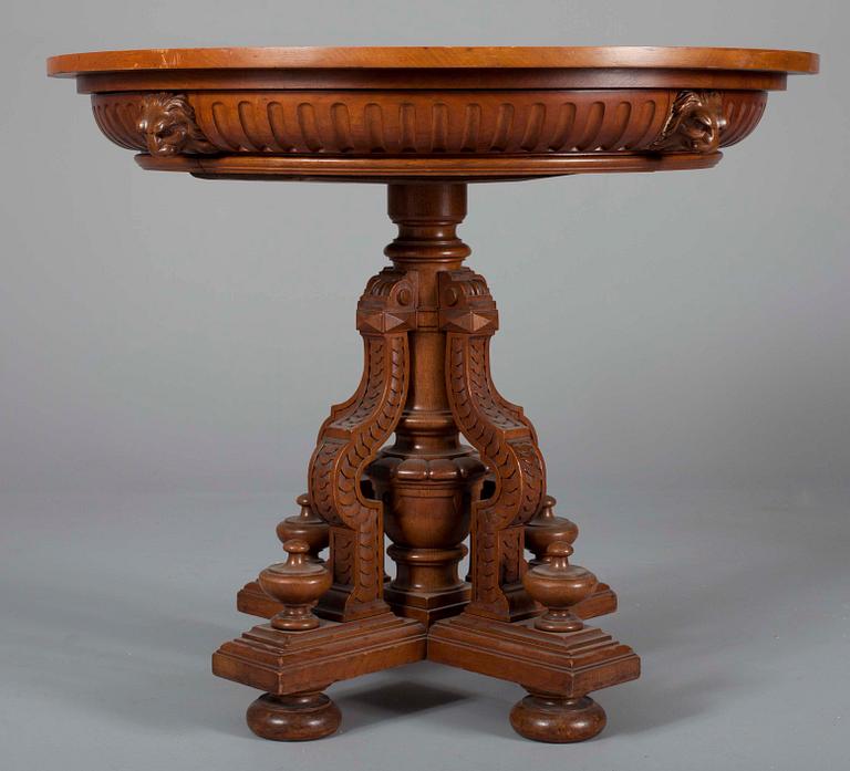 BORD, ek, nyrenässans, sekelskiftet 1800/1900.