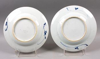 TALLRIKAR, 2+2, porslin, Kina Qianlong 1700-tal.