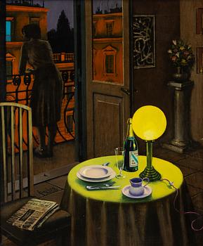 Sergio Ceccotti, "Al balcone, la sera".