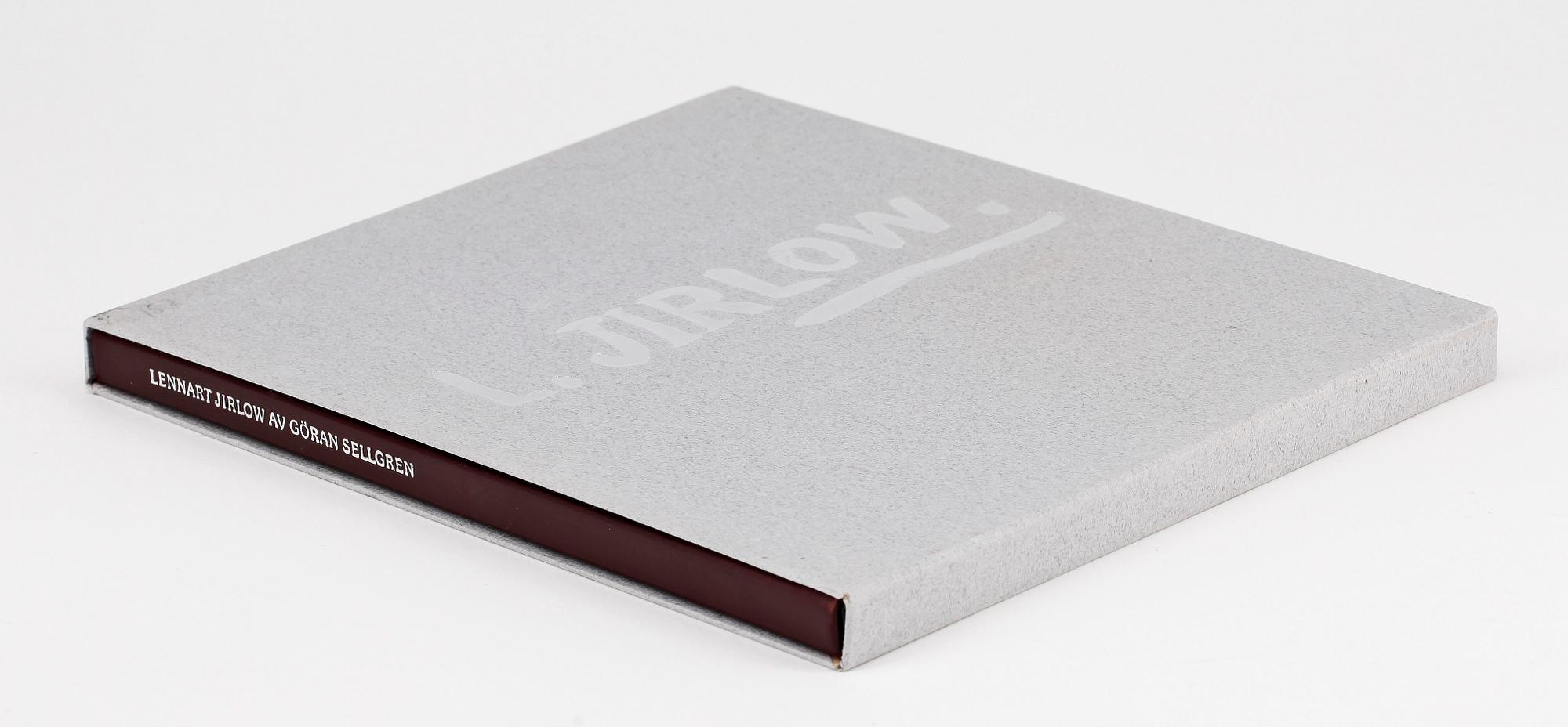 BOK med ORIGINALLITOGRAFI, "Lennart Jirlow", Göran Sellgren, Bonniers, 1978, numr 157/350.