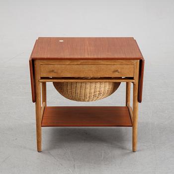 Hans J Wegner, an oak and teak AT-33 sewing table, for Andreas Tuck, Denmark.