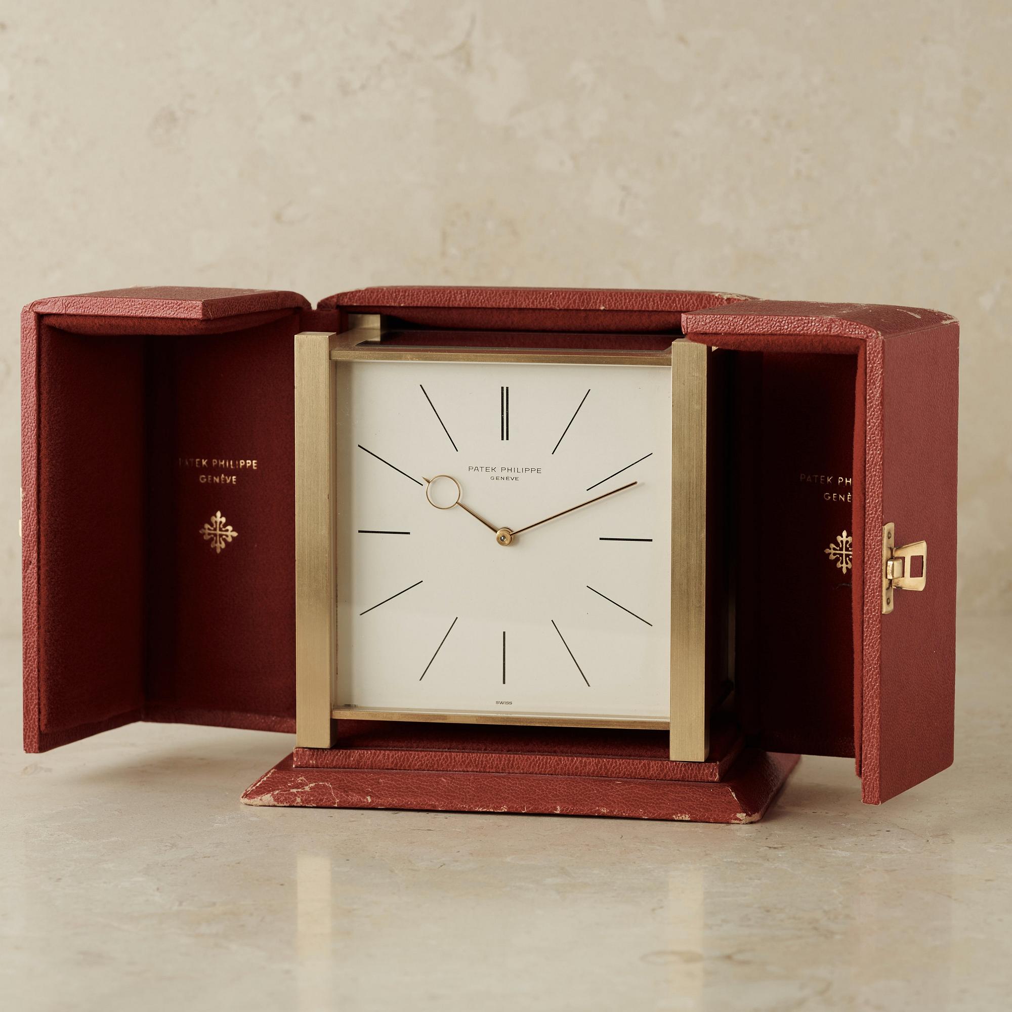 PATEK PHILIPPE, Genève, table clock, 140 x 90 x 141 mm,