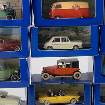 Model cars, 40 pcs, Tintin, Hergé-Moulinsart.