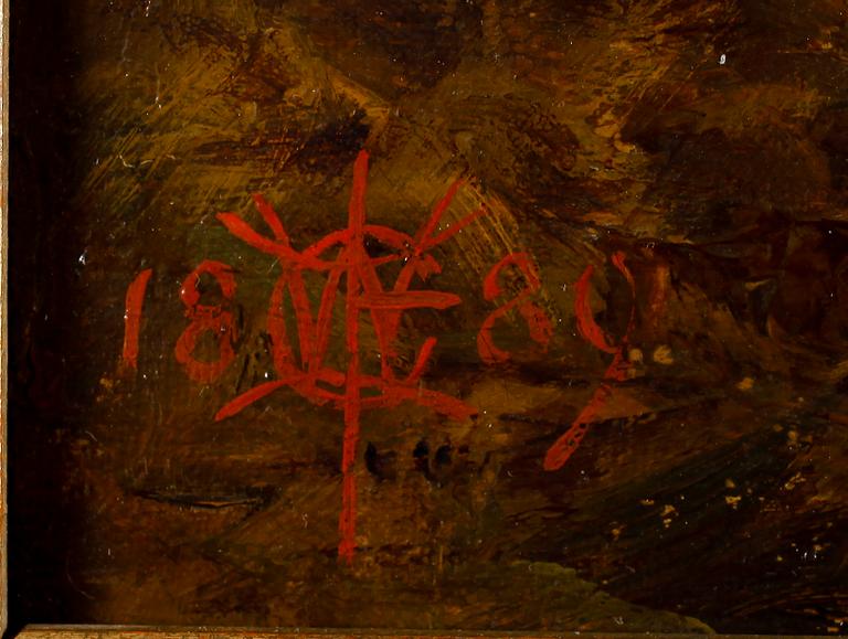 WILLIAM EDWARD COOKE, olja på duk, England, monogramsignerad och daterad 1889. Verksam 1872-1898.