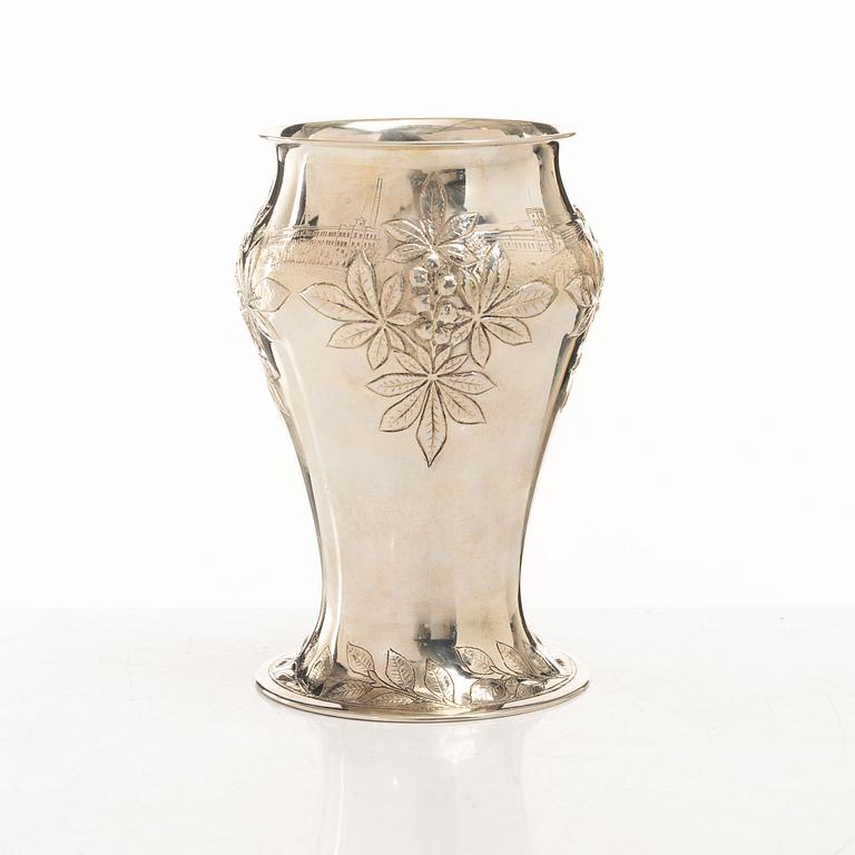 Guldsmedsaktiebolaget (GAB), vas, silver, jugend, Stockholm 1899.