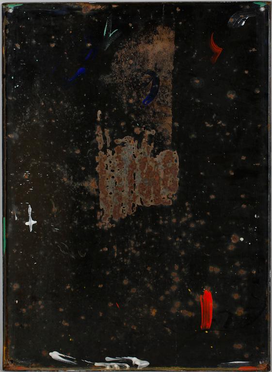 REKLAMSKYLT, emalj, 1900-talets mitt.