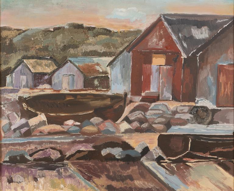 TUNTEMATON TAITEILIJA 1900-LUKU, öljy kankaalle, ei signeerattu.