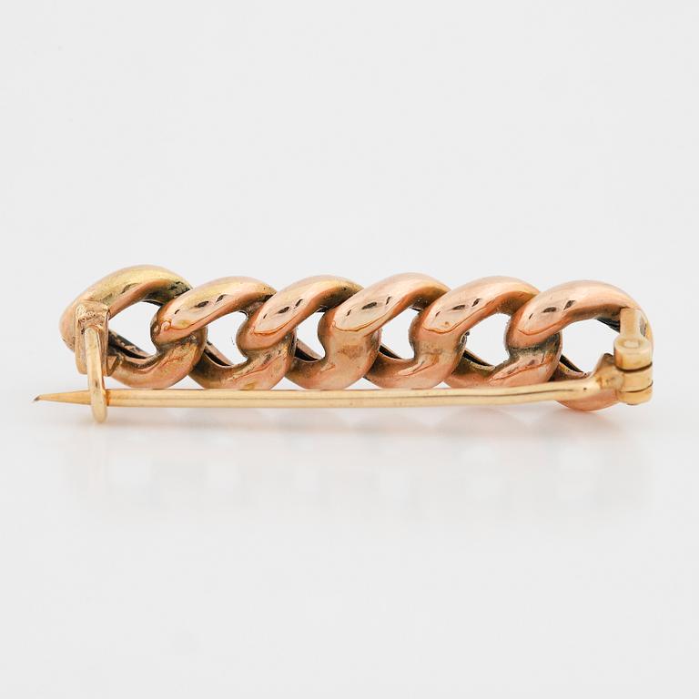 BROSCH, 18K guld.