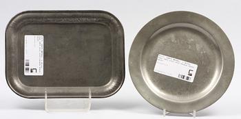 PARTI METALL, 6 delar, sent 1800 till 1900-talets första hälft.