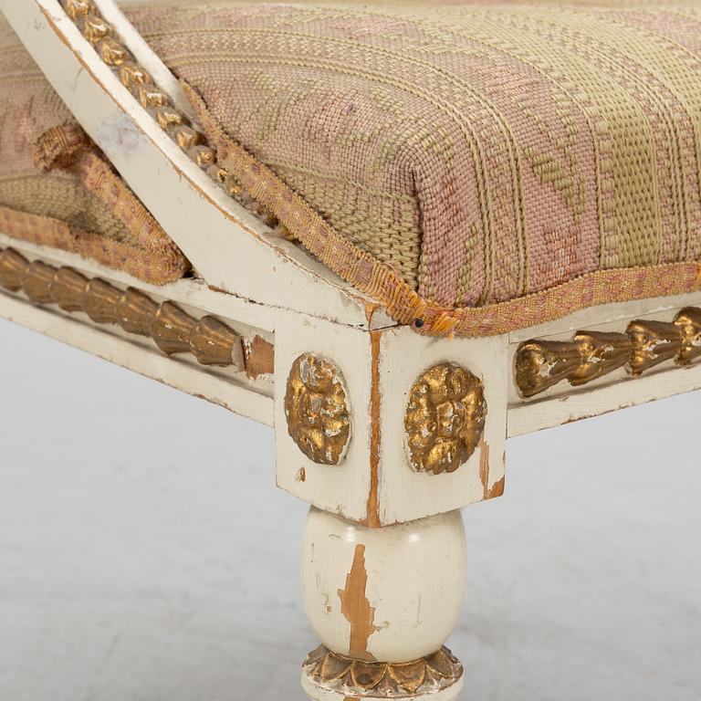 Bergère, 20th century, Late Gustavian style.