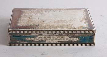 CIGARETTSKRIN, silver, svenska importstämplar.