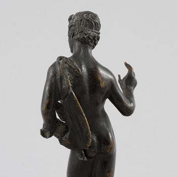 FIGURINER och SIGILLSTÄMPEL, brons och vitmetall, bla GAB, 1900-tal.