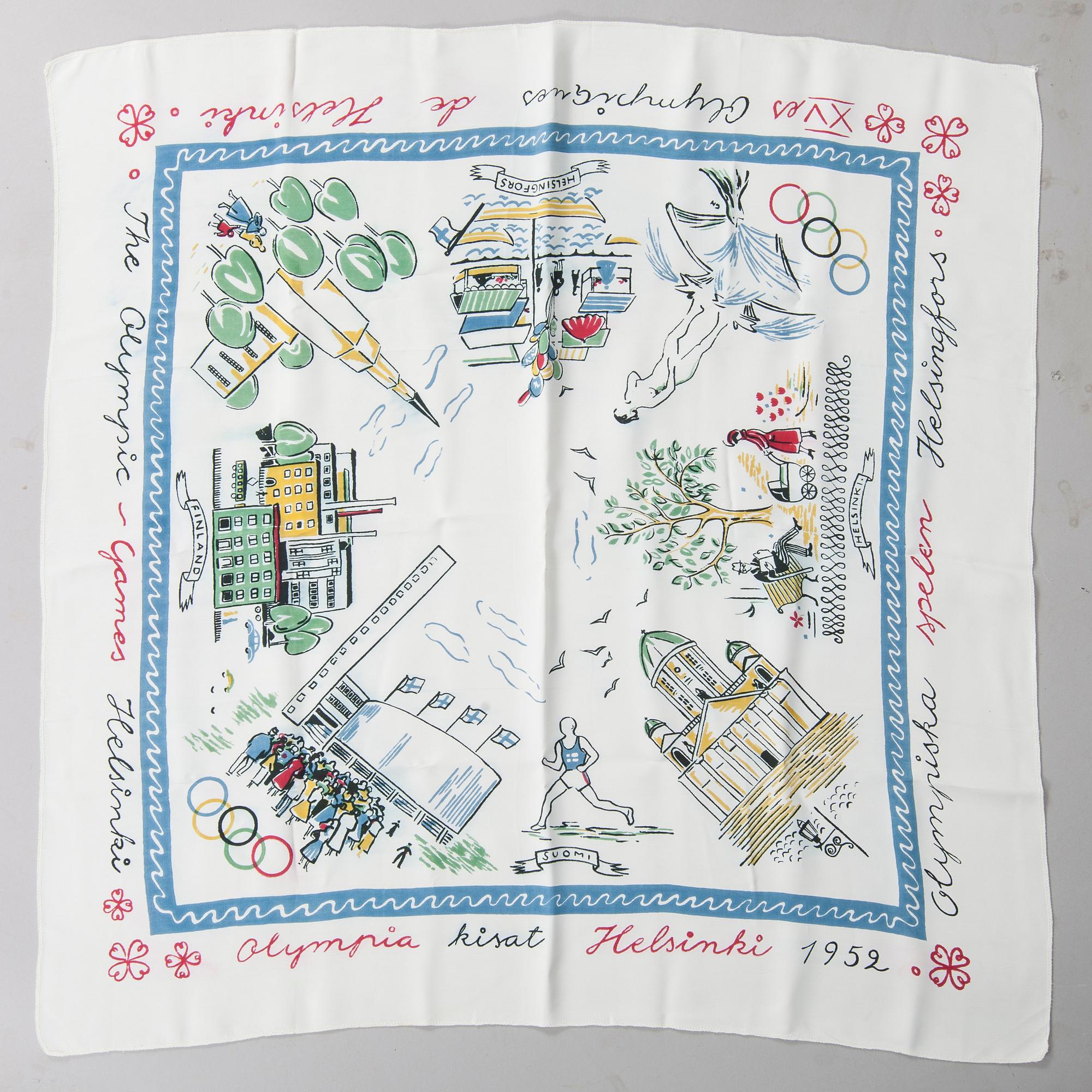 SCARF, Olympiska sommarspelen 1952, Helsingfors. Konstfiber.