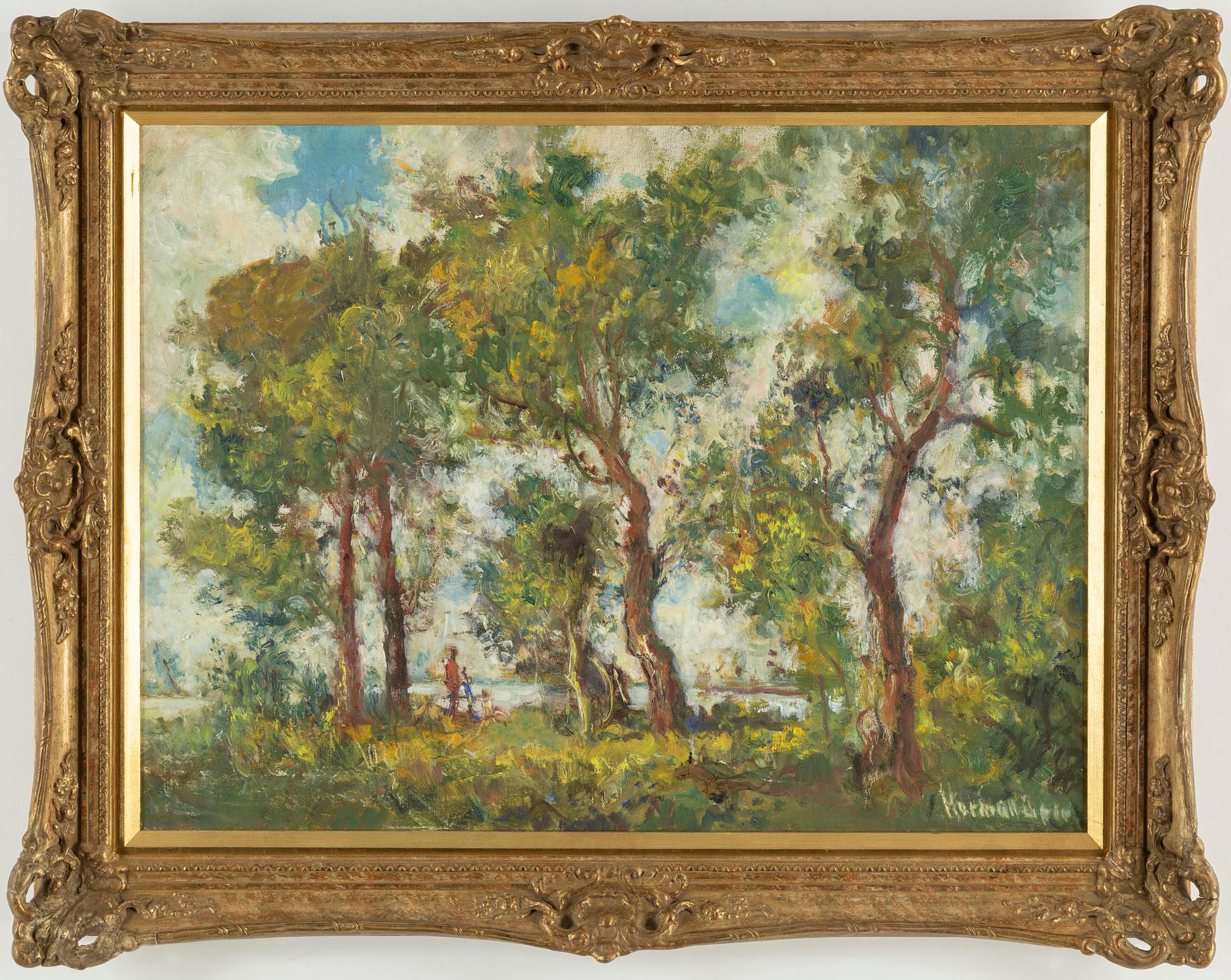 HERMAN LIPOT, oil on canvas, signed.
