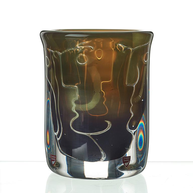 Ingeborg Lundin, An Ingeborg Lundin 'Ariel' glass vase, Orrefors, Sweden 1987.