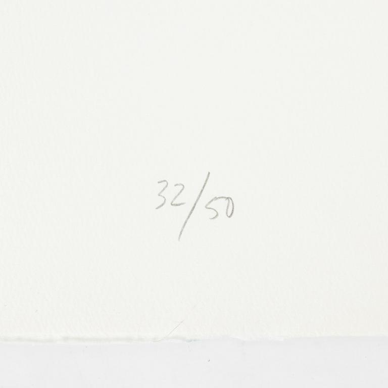Jan Håfström, etching in colours, 2016, signed 32/50.