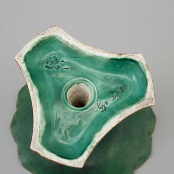 A SWEDISH CENTREPIECE, majolica, Gustafsberg, ca 1900.