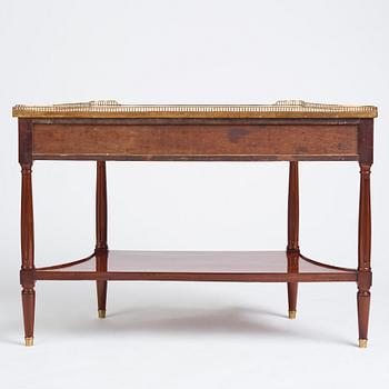 A Louis XVI console desserte by F. Schey (master in Paris 1777), late 18th century.