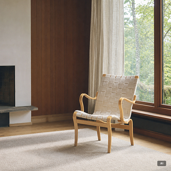 Bruno Mathsson, Armchair, "Eva", Bruno Mathsson International, Värnamo year 2000.