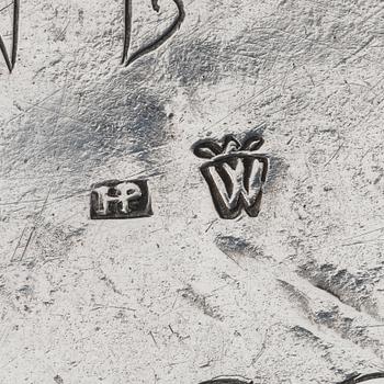 A Finish 18th century silver tea-box, marks of Henrik Petman, Wiborg (1776-1799).