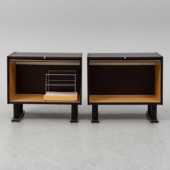 A pair of archive cabinets, JOC Möbel AB Vetlanda, late 20th century. Signed with labels.