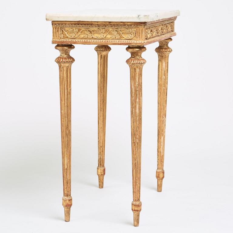 A late Gustavian 18th century console table.