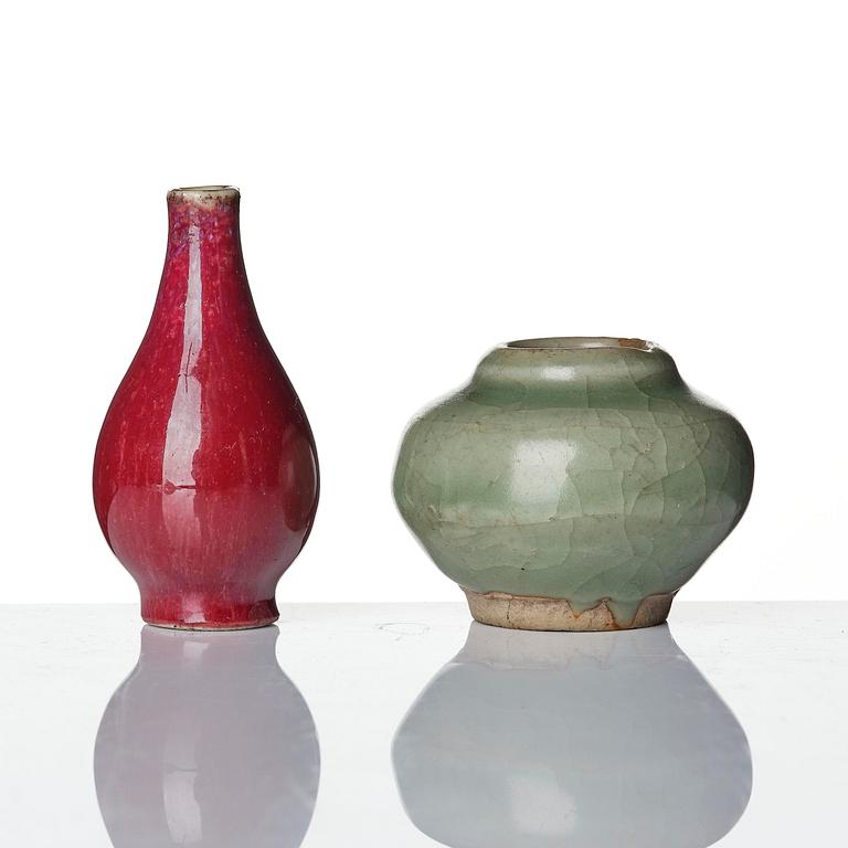 A group of monochrome miniatures, Qing dynasty, 18/19th century.