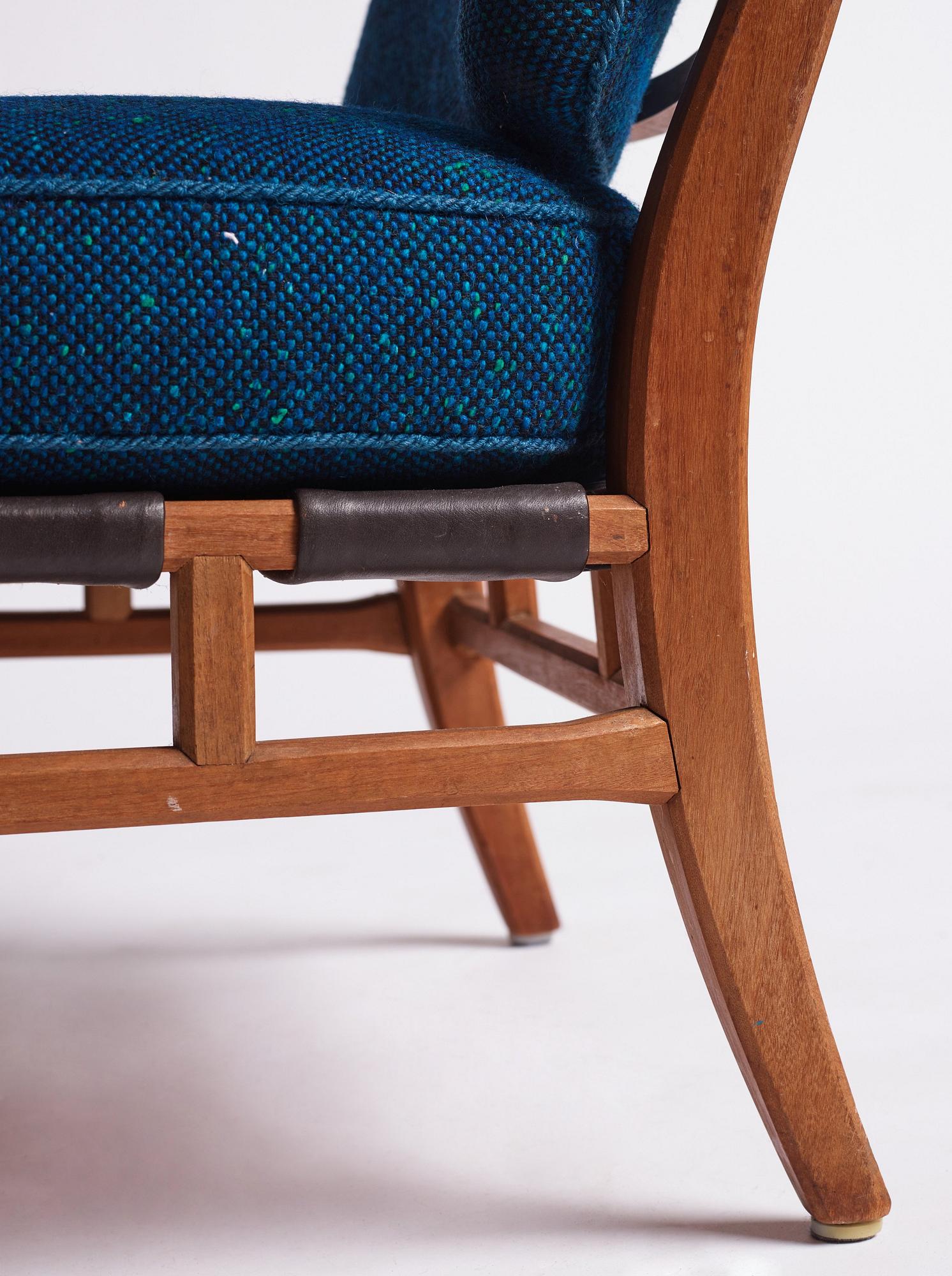 Carl-Axel Acking, an easy chair, "NK Hantverk" Nordiska Kompaniet, 1940s. Provenance Carl Axel Acking.