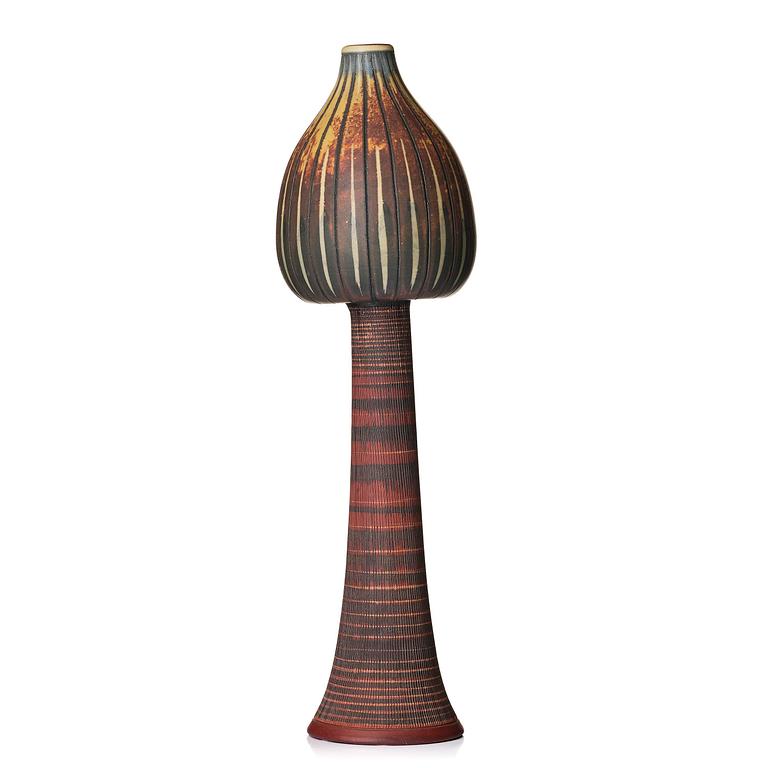 Wilhelm Kåge, a "Farsta" stoneware sculpture/vase, Gustavsberg Studio 1959.