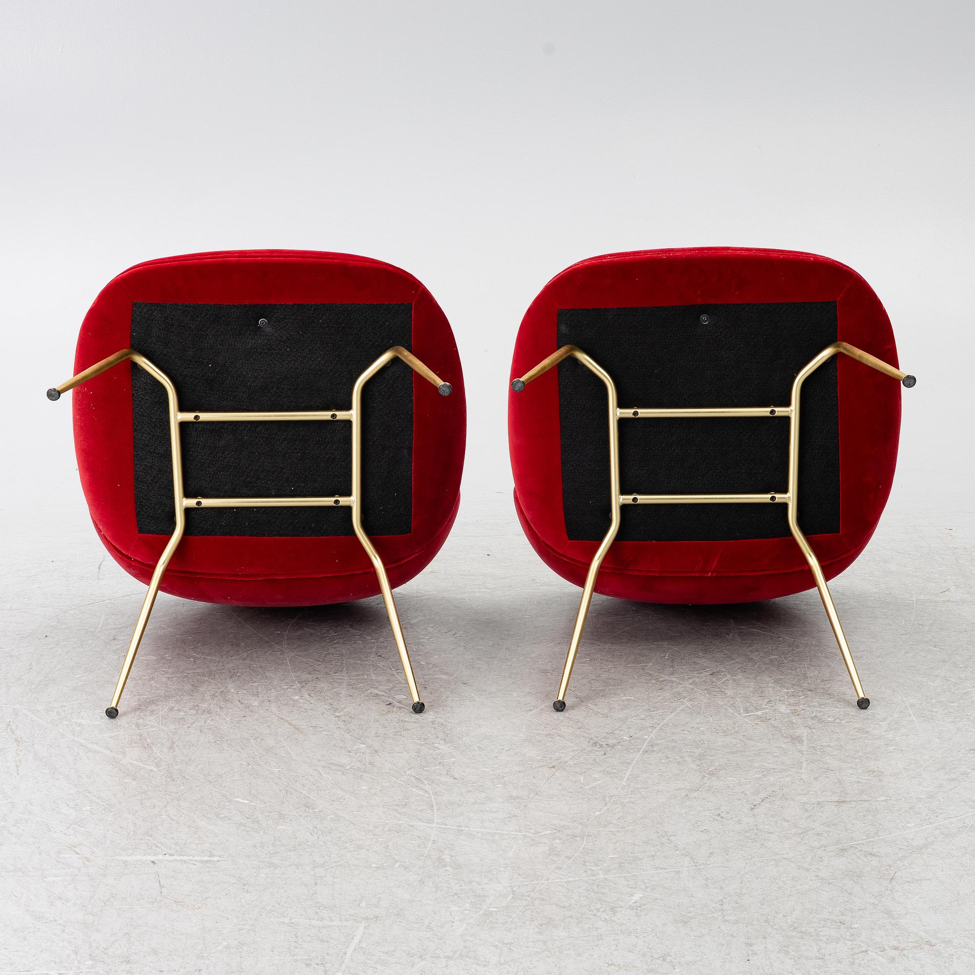 GamFratesi, a pair of 'Beetle' lounge chairs, Denmark.