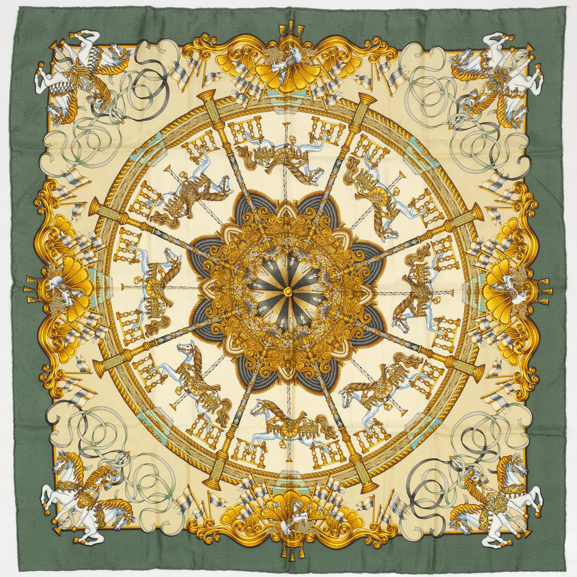 Hermès, scarf, "Luna Park".