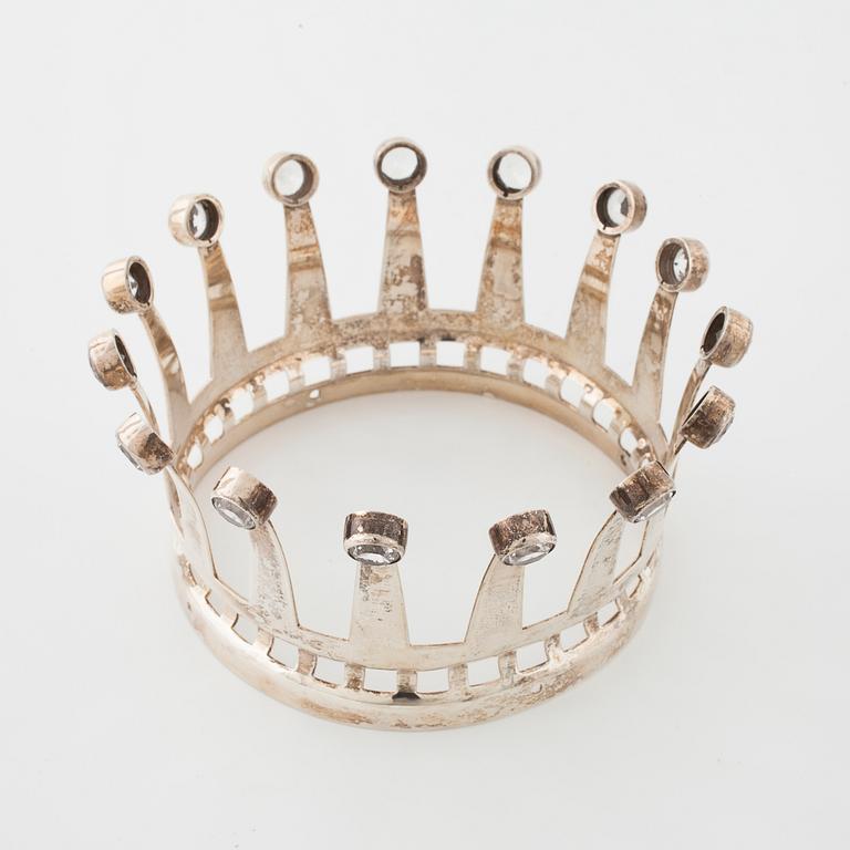 A bridal crown by Karl-Erik Palmberg, för Alton, Falköping, 1968.